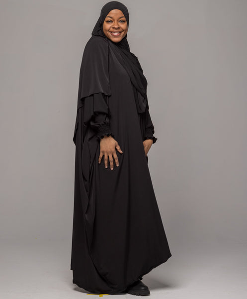 Black Open Kaftan